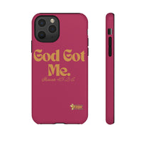 God Got Me KVOM Tough Case, Gold Print