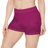 Stretched Series Women's Shorts, Deep Berry