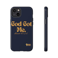 God Got Me KVOM Tough Case, Gold Print