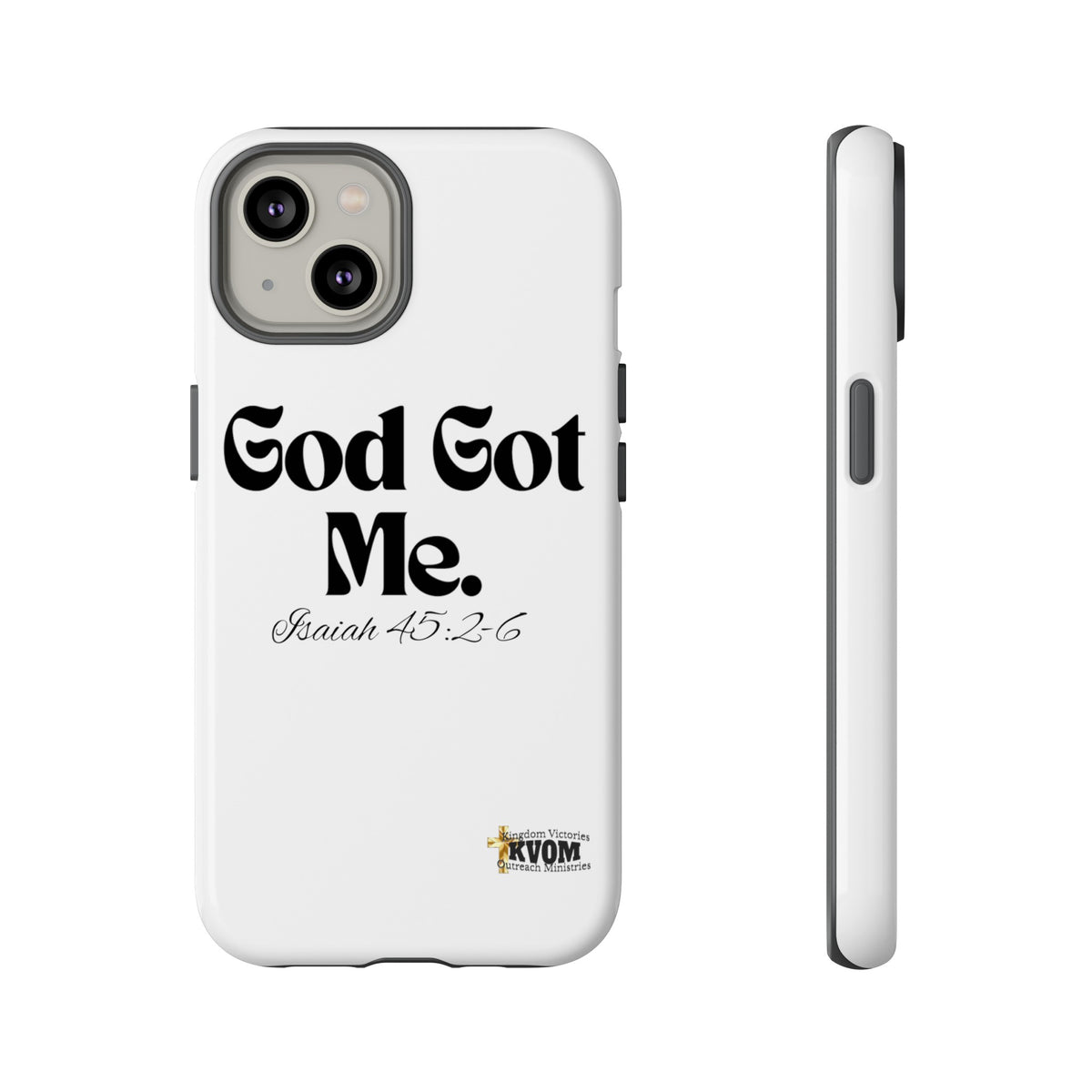 God Got Me KVOM Tough Case, Black Print