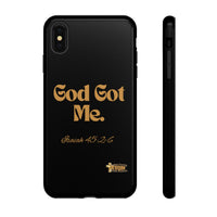 God Got Me KVOM Tough Case, Gold Print