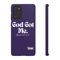 God Got Me KVOM Tough Case, White Print