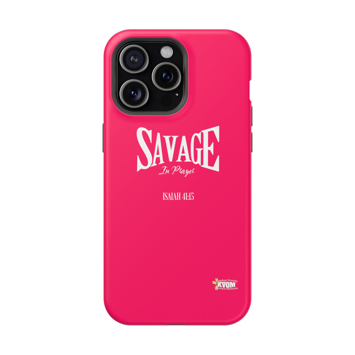 Savage in Prayer MagSafe Tough Cases, Siren Alarm Pink