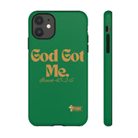 God Got Me KVOM Tough Case, Gold Print