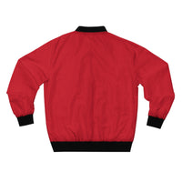 KVOM Logo Men's Bomber Jacket: Red