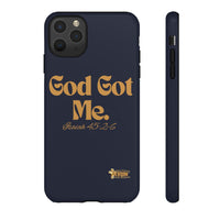 God Got Me KVOM Tough Case, Gold Print