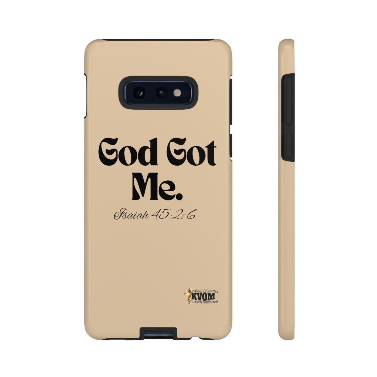 God Got Me KVOM Tough Case, Black Print