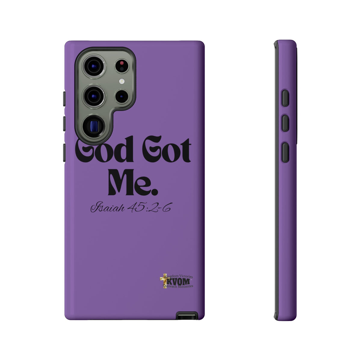 God Got Me KVOM Tough Case, Black Print