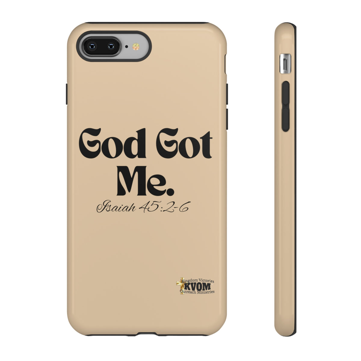 God Got Me KVOM Tough Case, Black Print