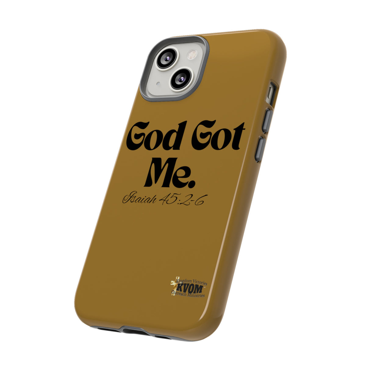 God Got Me KVOM Tough Case, Black Print