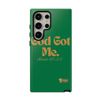 God Got Me KVOM Tough Case, Gold Print