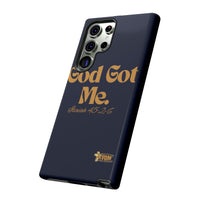 God Got Me KVOM Tough Case, Gold Print