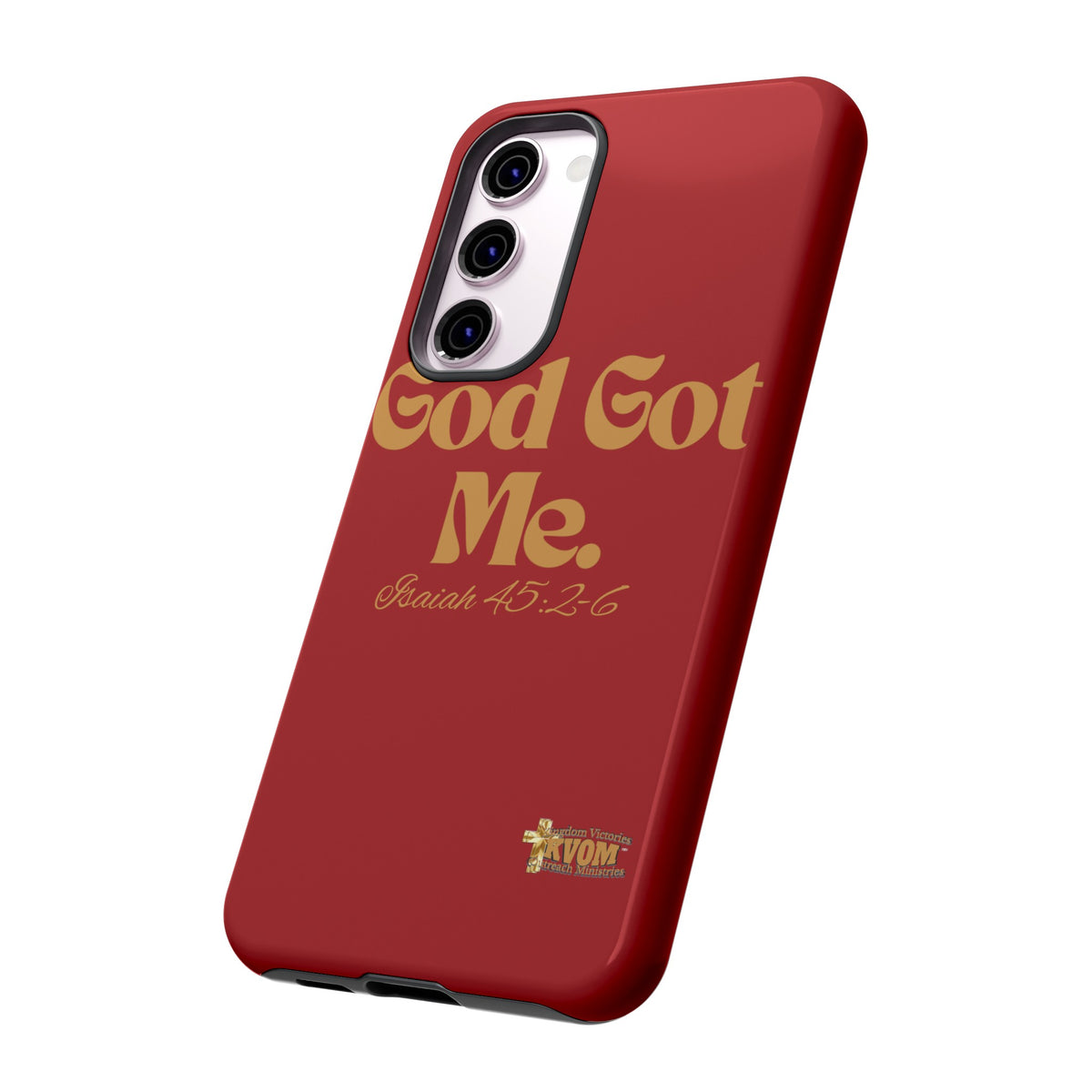 God Got Me KVOM Tough Case, Gold Print