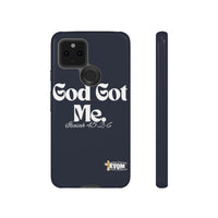 God Got Me KVOM Tough Case, White Print