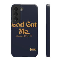 God Got Me KVOM Tough Case, Gold Print