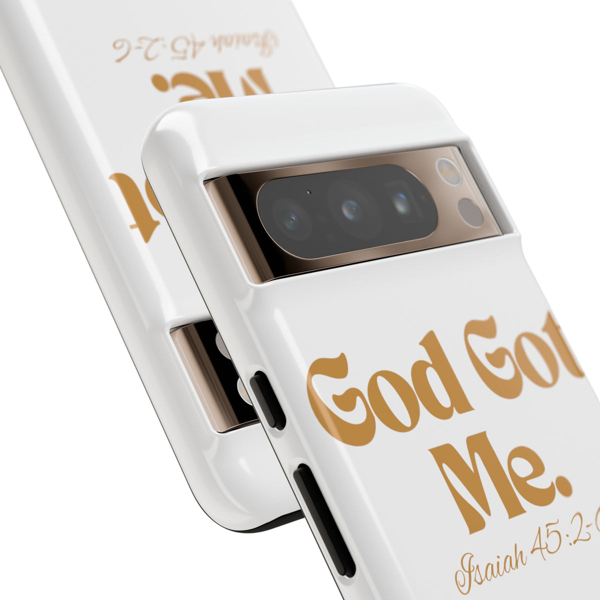 God Got Me KVOM Tough Case, Gold Print