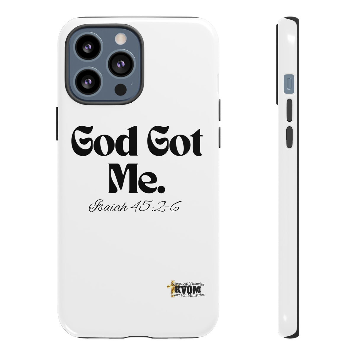 God Got Me KVOM Tough Case, Black Print