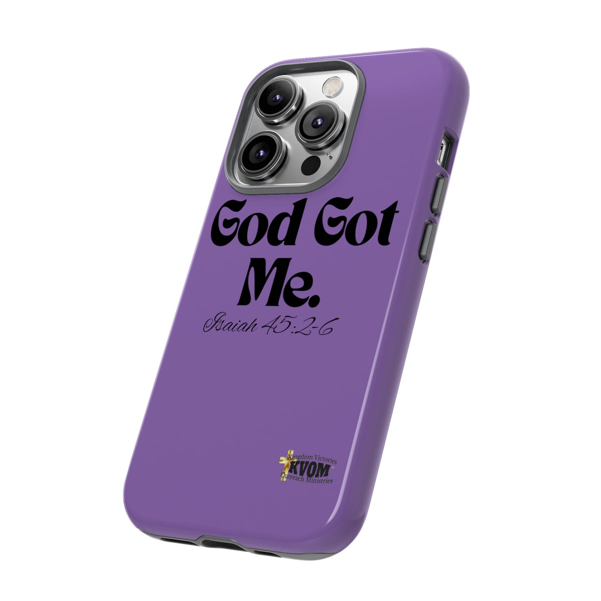 God Got Me KVOM Tough Case, Black Print