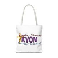 KVOM Logo Tote Bag, White, Moses Temple Colored Logo