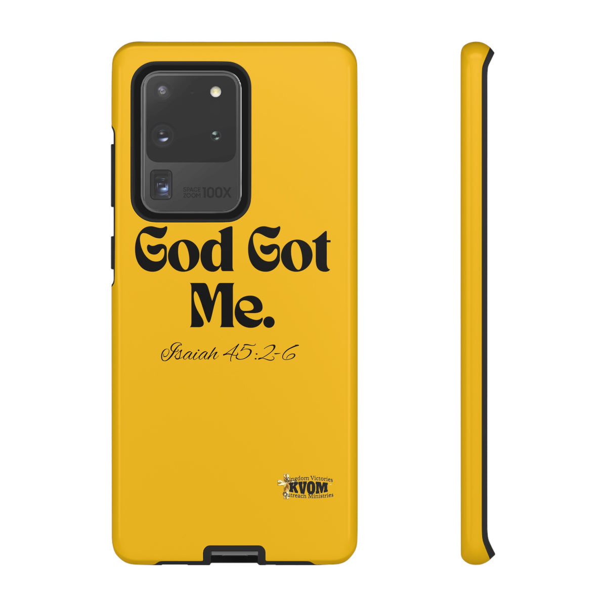 God Got Me KVOM Tough Case, Black Print