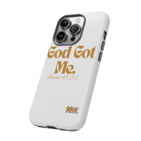 God Got Me KVOM Tough Case, Gold Print