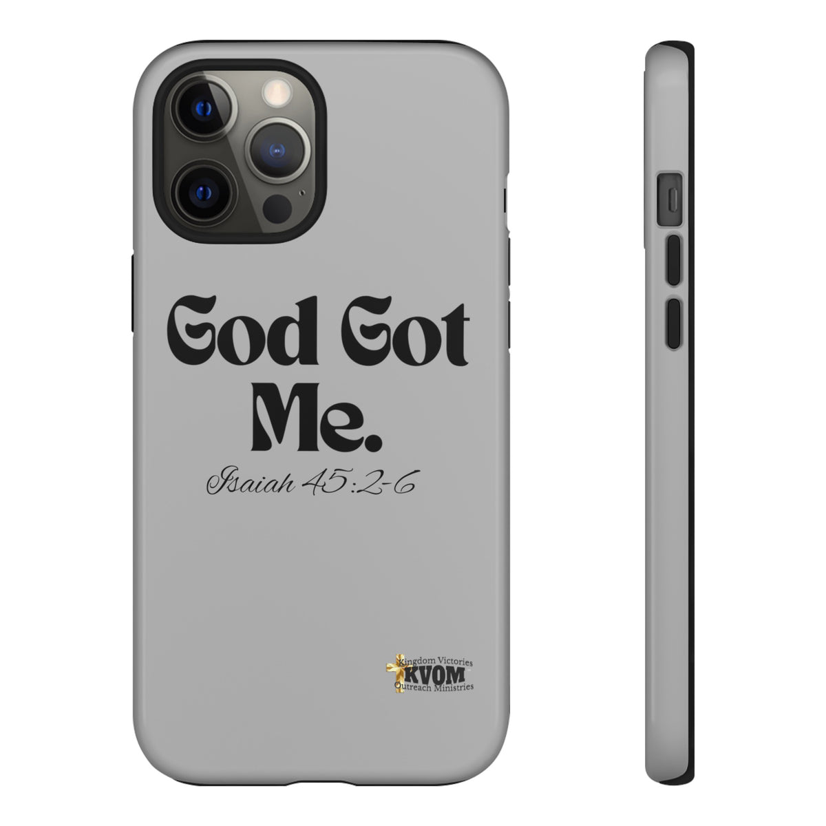 God Got Me KVOM Tough Case, Black Print