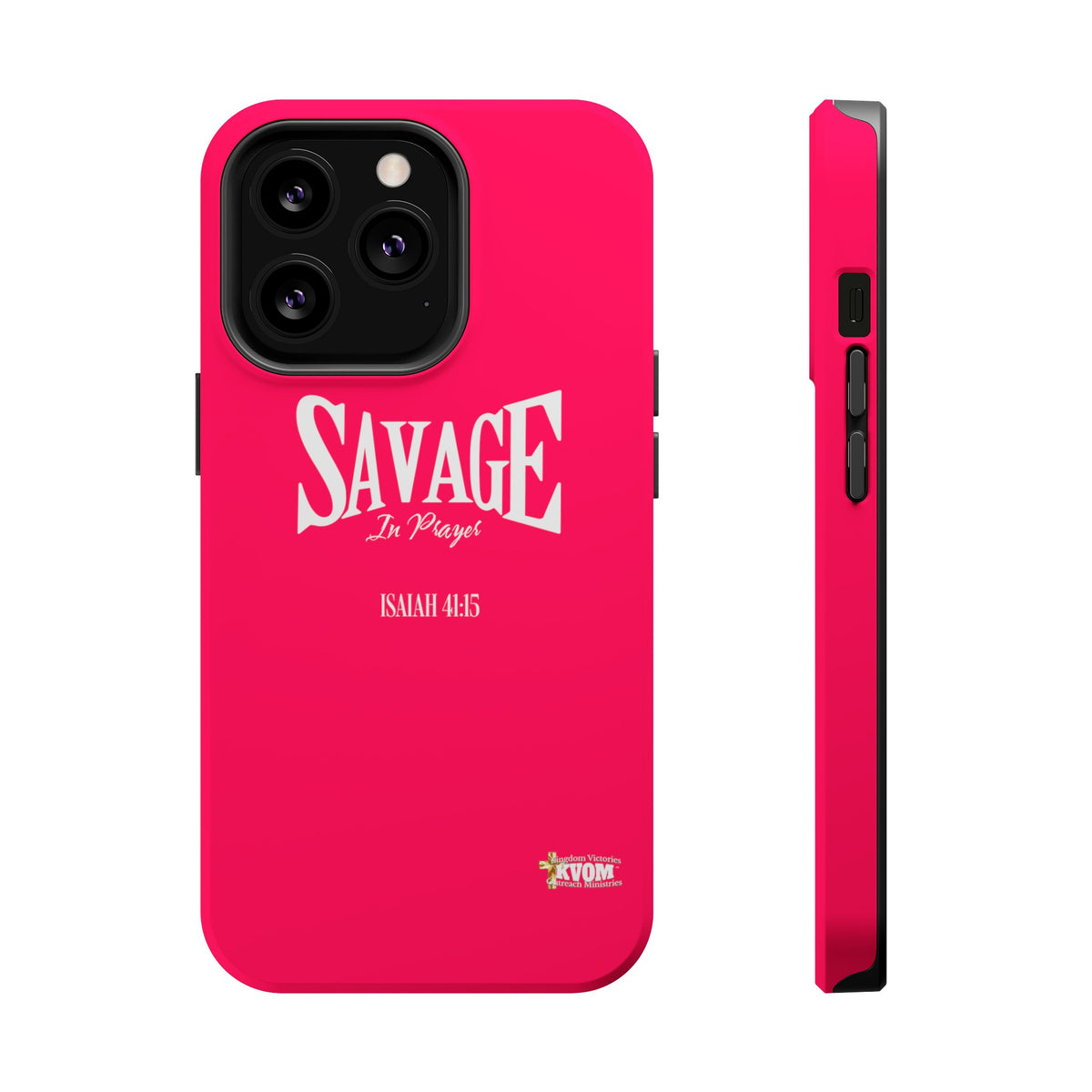 Savage in Prayer MagSafe Tough Cases, Siren Alarm Pink