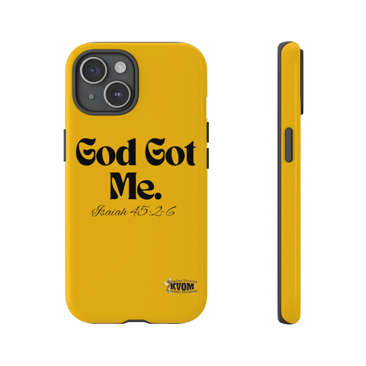 God Got Me KVOM Tough Case, Black Print