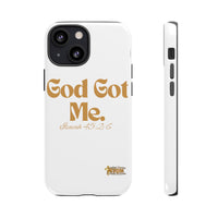 God Got Me KVOM Tough Case, Gold Print