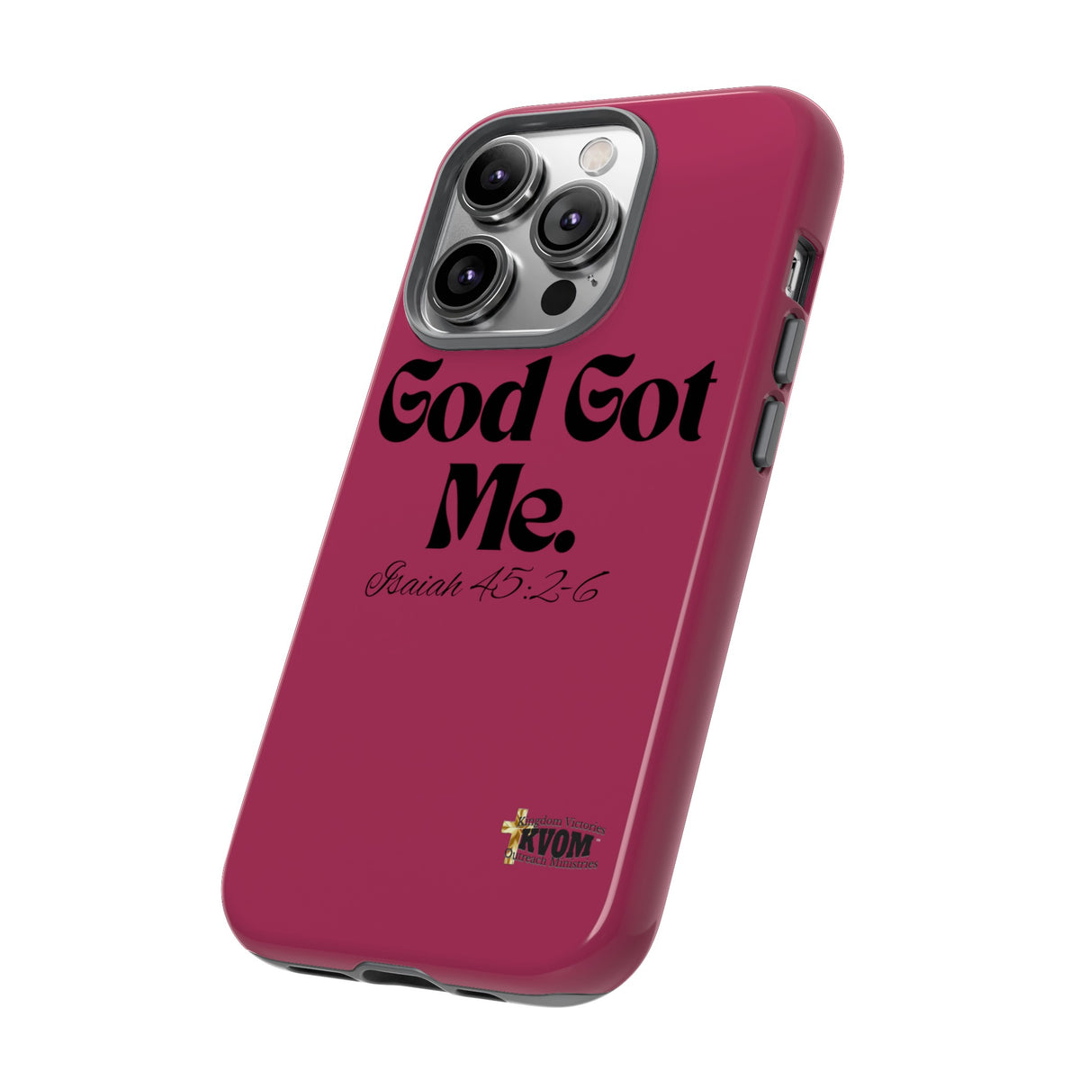 God Got Me KVOM Tough Case, Black Print