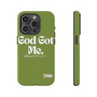 God Got Me KVOM Tough Case, White Print