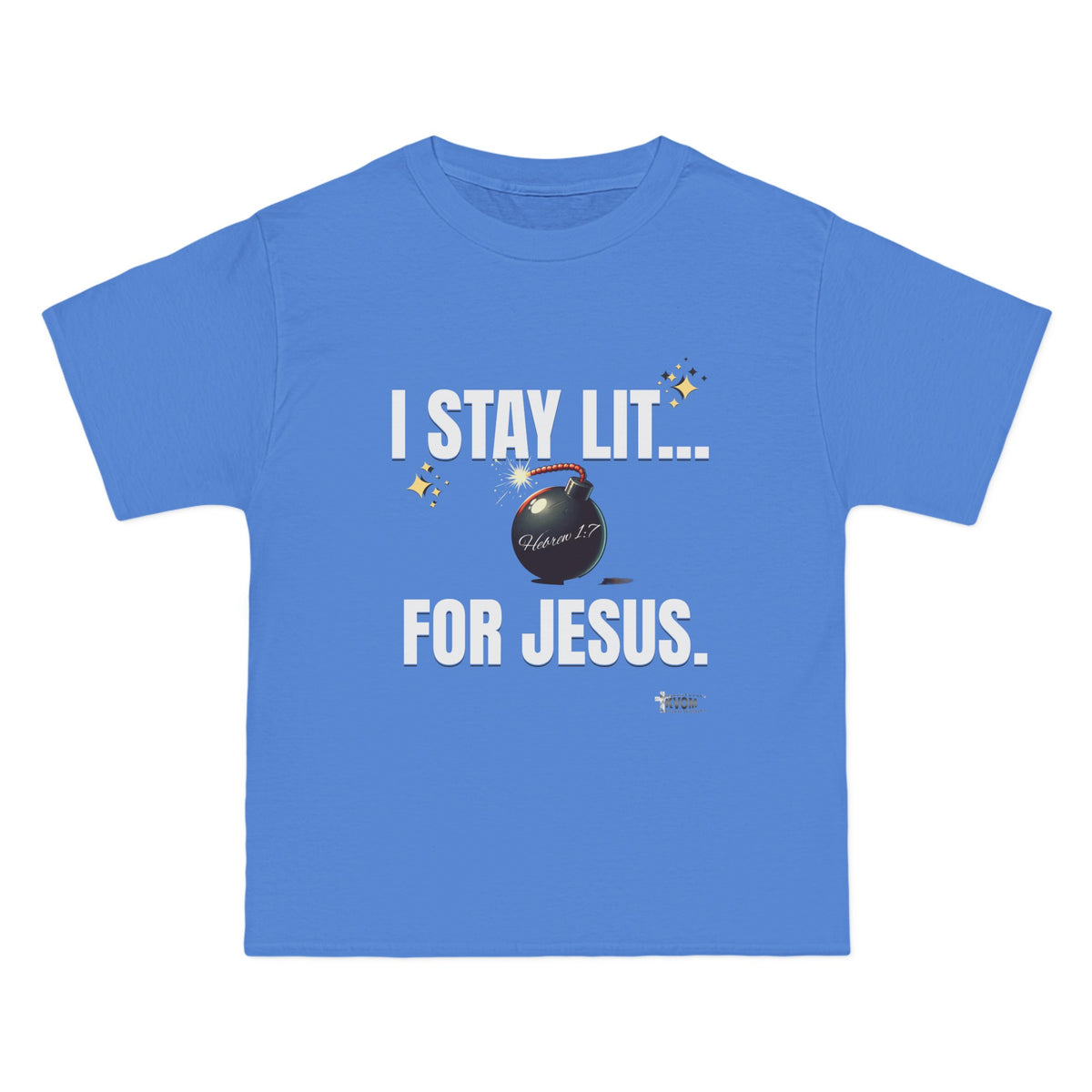 I Stay Lit For Jesus Relaxed Short-Sleeve T-Shirt