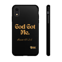 God Got Me KVOM Tough Case, Gold Print