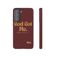 God Got Me KVOM Tough Case, Gold Print