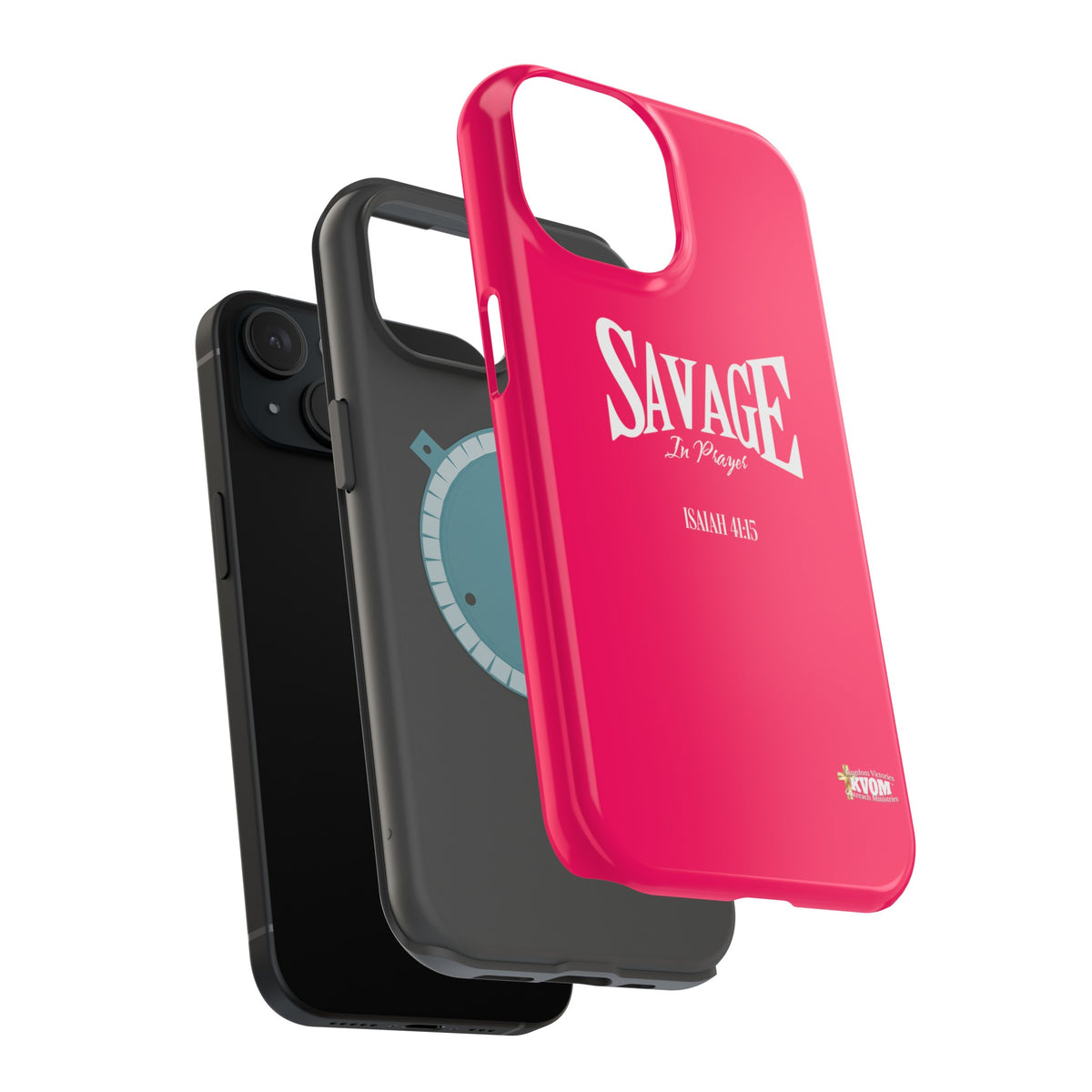 Savage in Prayer MagSafe Tough Cases, Siren Alarm Pink