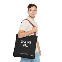 God Got Me Tote Bag: Black & White