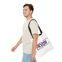 KVOM Logo Tote Bag, White, Moses Temple Colored Logo