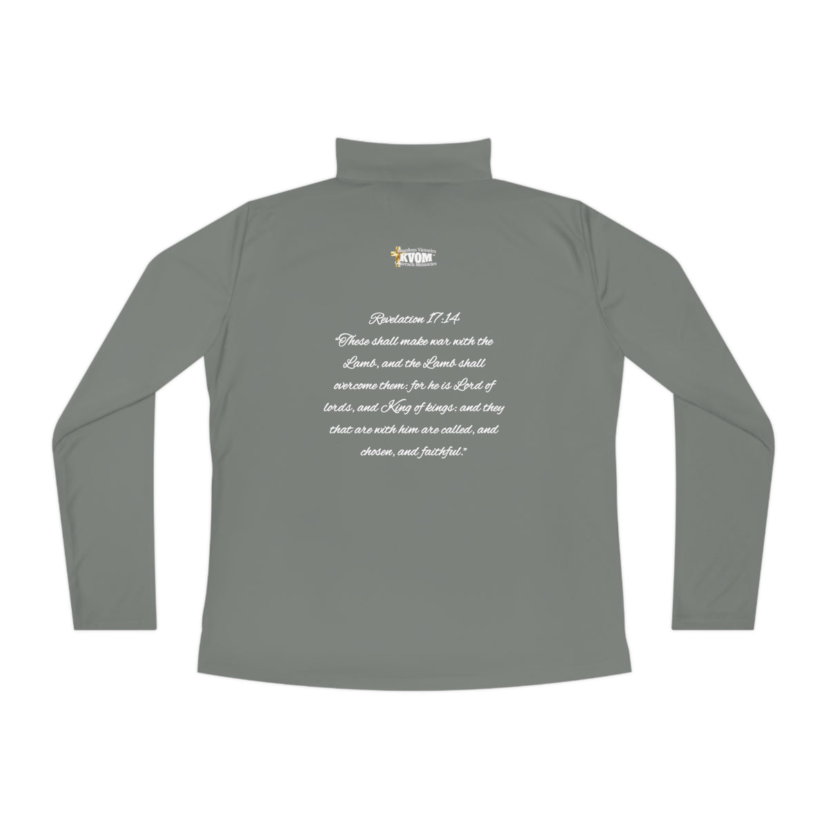 Christ The King Ladies Zip-Neck Pullover