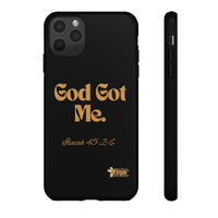 God Got Me KVOM Tough Case, Gold Print