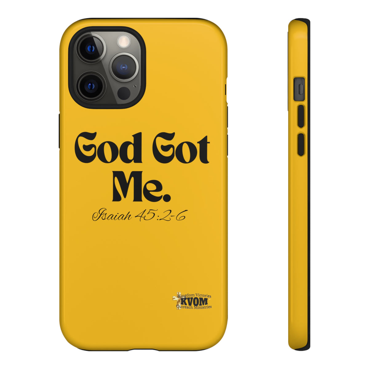 God Got Me KVOM Tough Case, Black Print