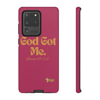 God Got Me KVOM Tough Case, Gold Print