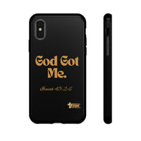 God Got Me KVOM Tough Case, Gold Print