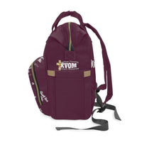 God Got Me KVOM Diaper Backpack, Maroon