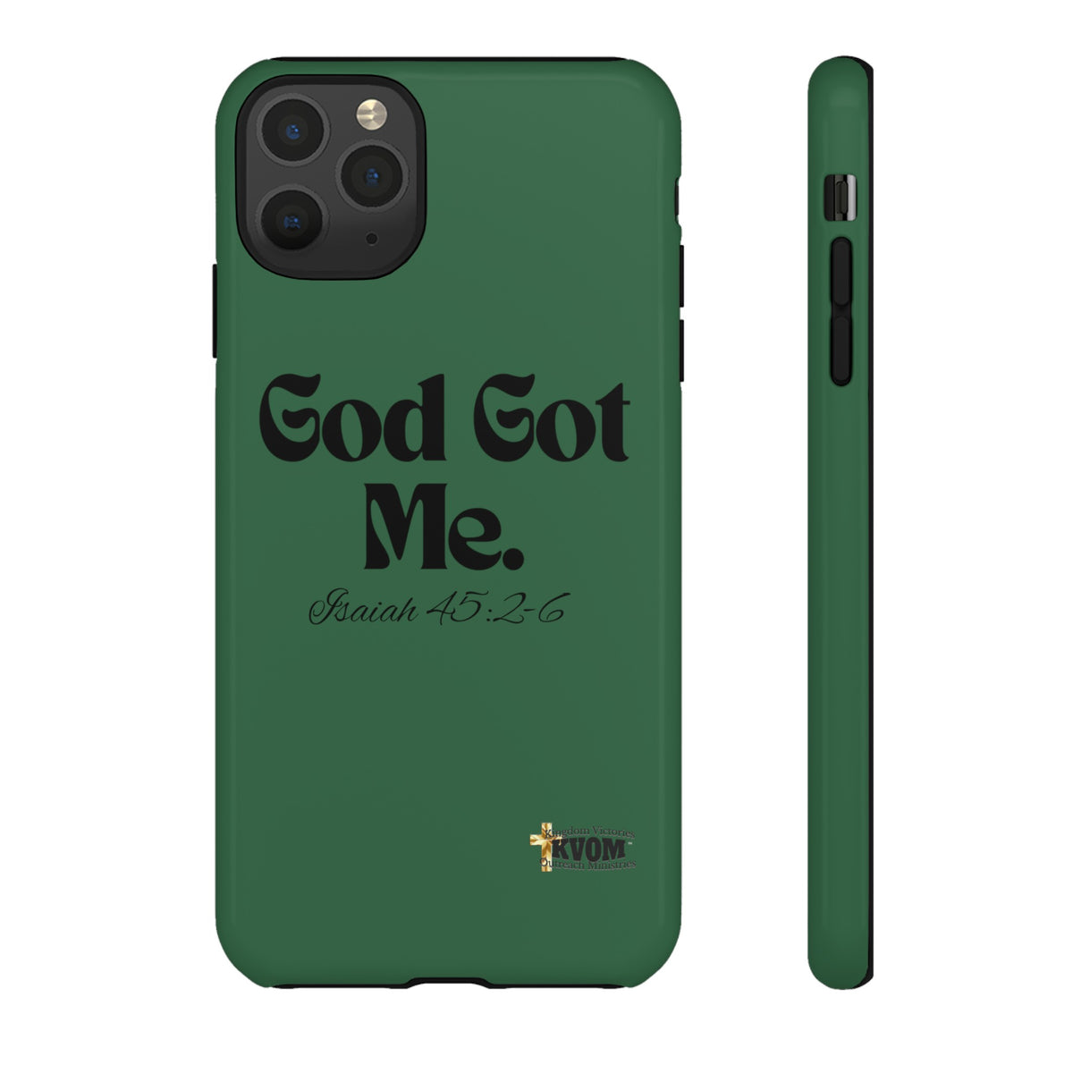 God Got Me KVOM Tough Case, Black Print