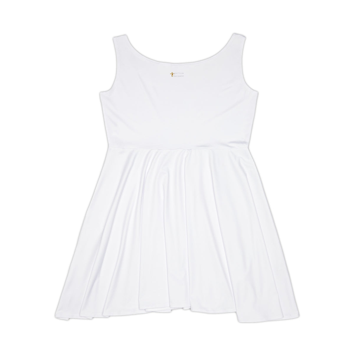 Don't Give Up On God Women's Skater Dress, White