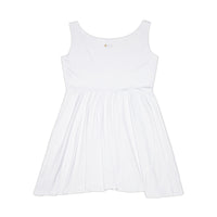 Don't Give Up On God Women's Skater Dress, White