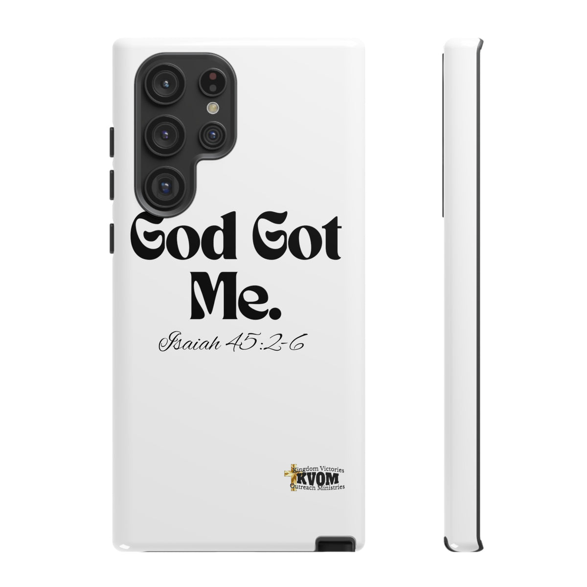 God Got Me KVOM Tough Case, Black Print