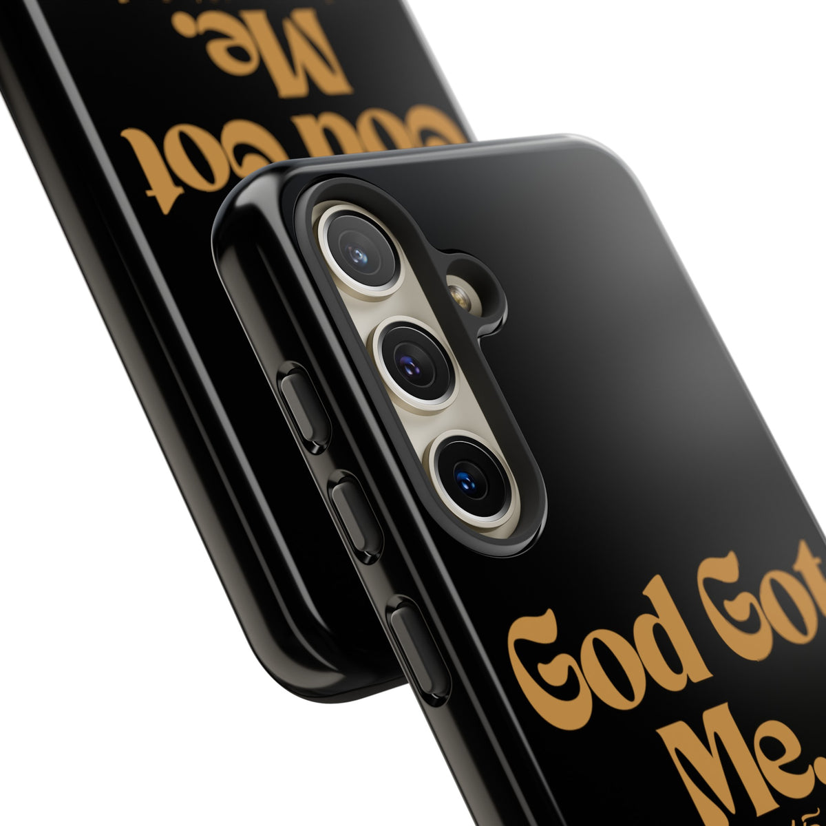 God Got Me KVOM Tough Case, Gold Print