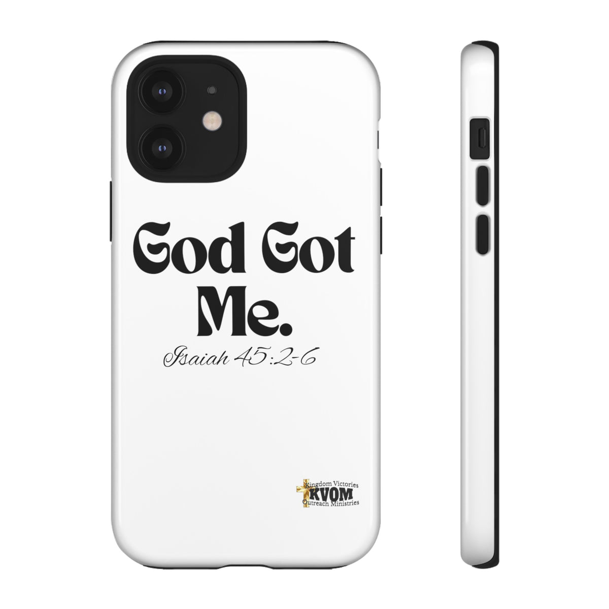 God Got Me KVOM Tough Case, Black Print