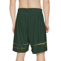 Lion of the Tribe Judah Men’s Sports Shorts, Forest Green